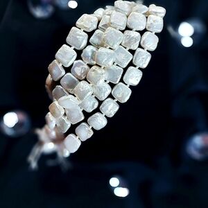 Elegant Freshwater White Pearl Strands ✨️